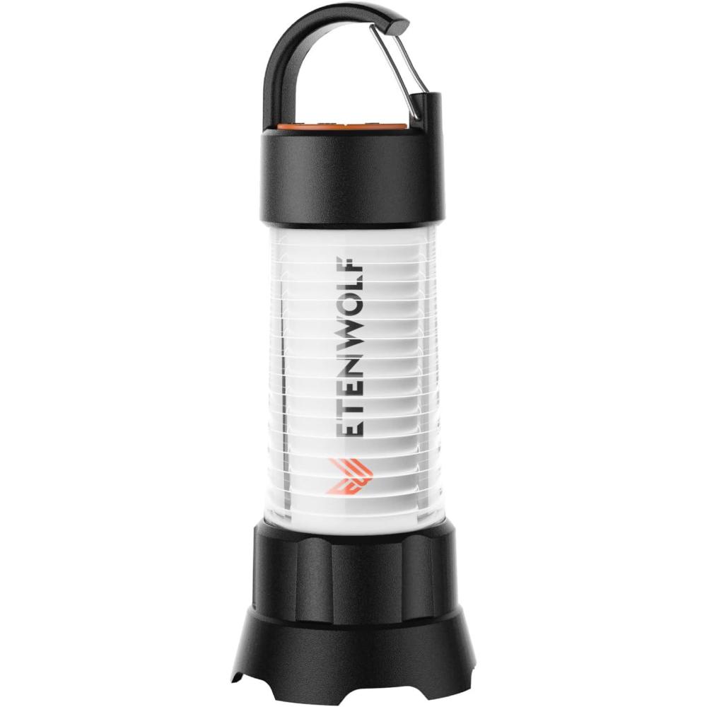 imageETENWOLF 2in1 Camping Lantern ampamp FlashlightCL5 Camping Lantern Rechargeable 1000LM LED Camping Lantern 6 Light Modes Portable Lantern for Camping Hiking ampamp Outdoor Adventures Black