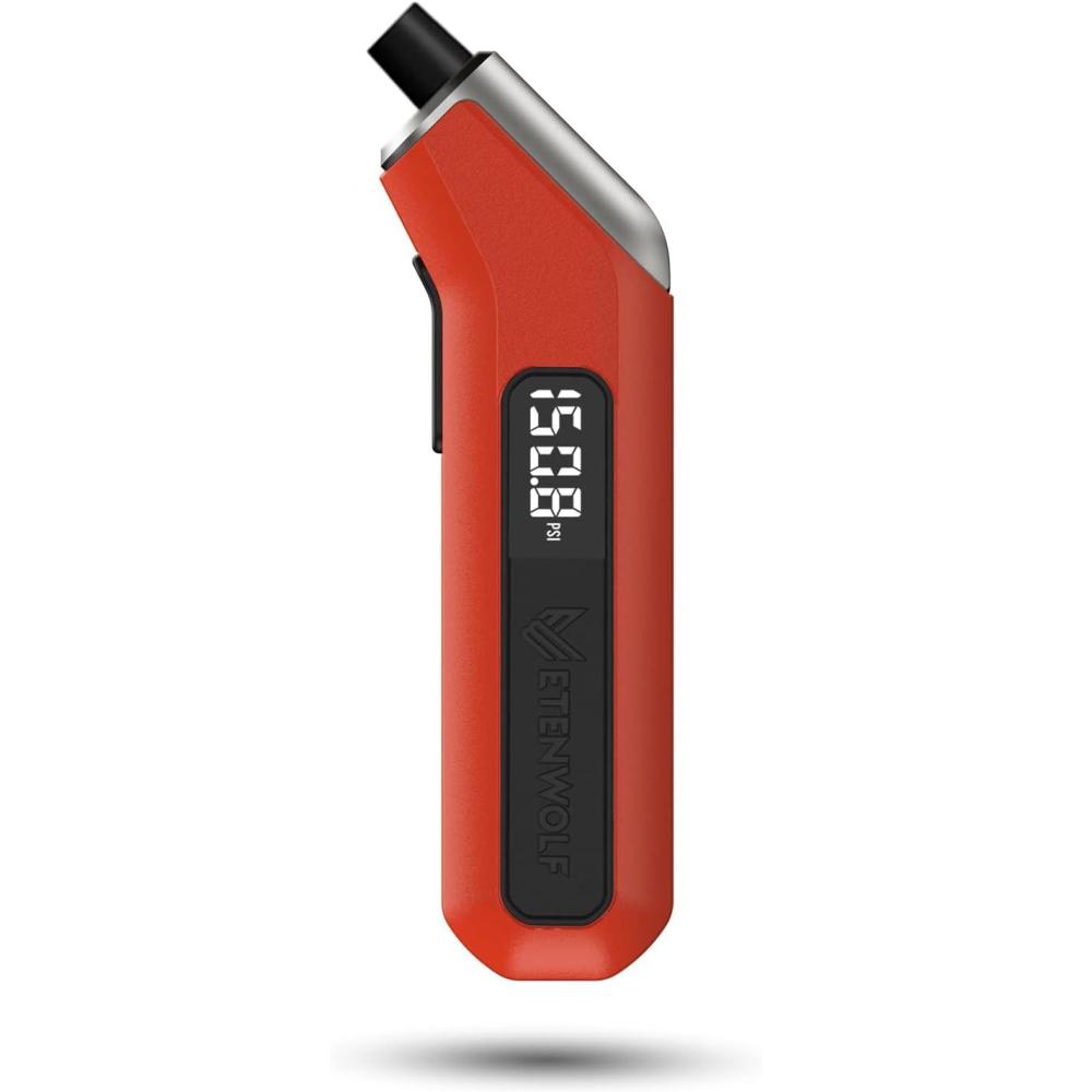 imageETENWOLF T300 Digital Tire Pressure Gauge 3200 PSI Industrial Tire Gauge Calibrated to ANSI B407 Grade 2APlusMinus 05 Replaceable AAA Batteries Vivid OrangeVivid Orange