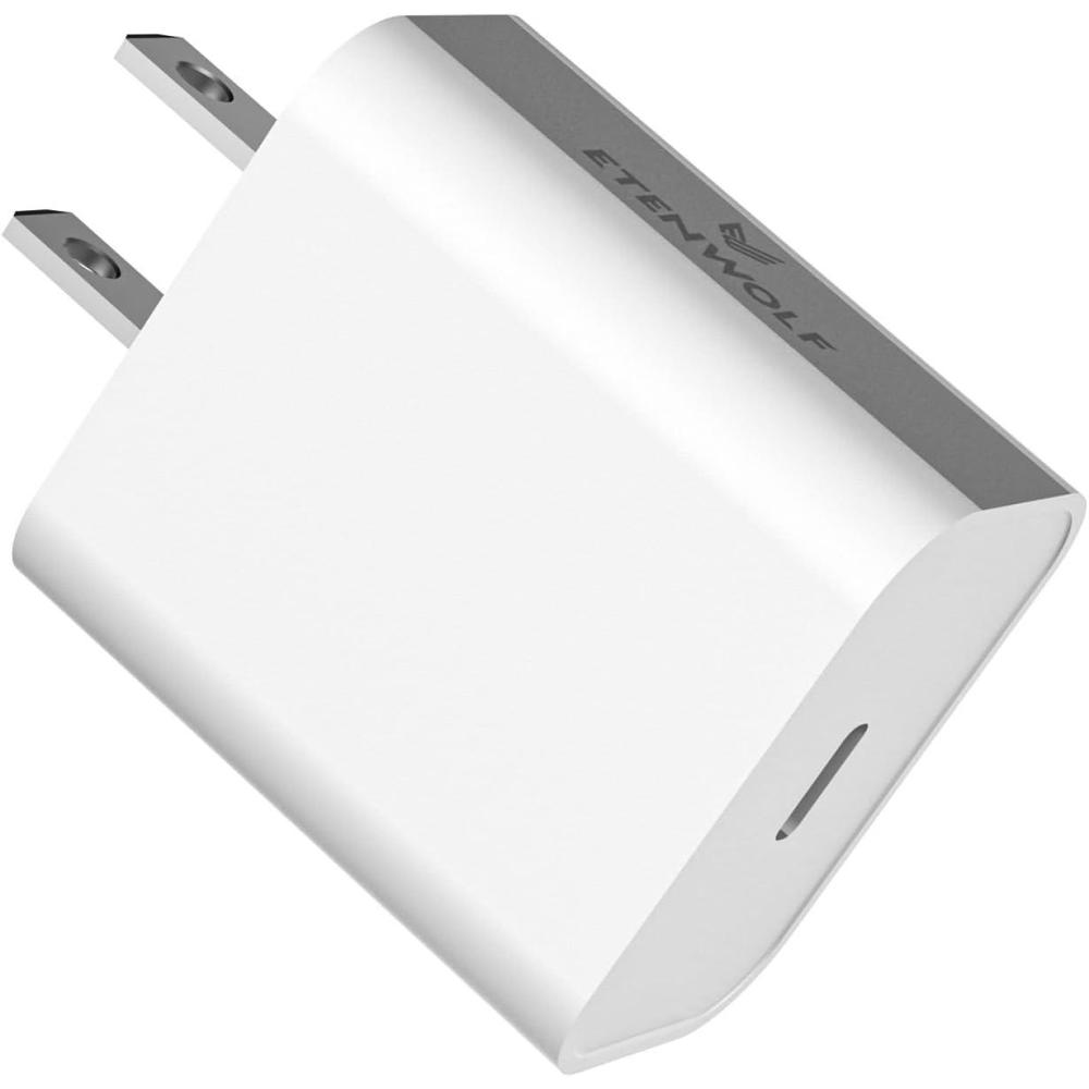 imageETENWOLF Type C Wall Charger 30W USB C Charger Block Fast Charging Compatible with ETENWOLF S6S5S3Air3P300 Series iPhone 1615 Series Galaxy iPad and More