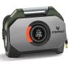 imageETENWOLF VORTEX S7 Tire Inflator for Heavyduty Vehicle Portable Air Compressor for Car Tires with 160PSI ampamp 38400 mAh Battery Cordless Air Pump with 100 Duty Cycle ampamp Dual Cylinder Olive Green