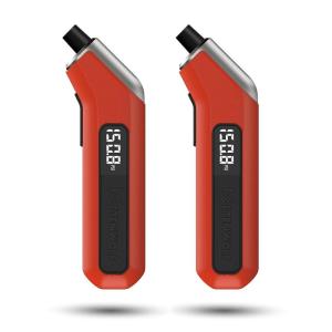 ETENWOLF Digital Tire Pressure Gauge 2 Pack, Industrial Tire Gauge 3-200 PSI, Calibrated to ANSI B40.7 Grade 2A(Plus-Minus 0.5%), Air Pressure Gauge with Replaceable AAA Batteries (Vivid Orange)(vivid orange)